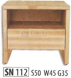 Drewmax Stolik nocny bukowy typ SN 112