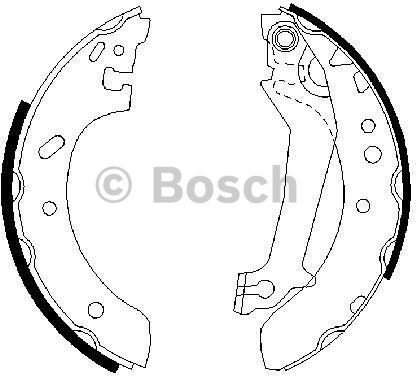 BOSCH Zesatw szczęk hamulcowych 0 986 487 561