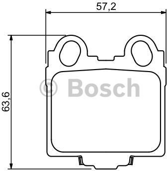 Bosch Zestaw klocków hamulcowych, hamulce tarczowe 0 986 494 231