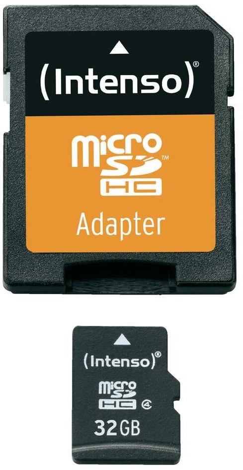 Intenso MicroSDHC Class 4 32GB + adapter (3403480)