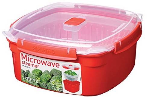 Sistema pojemniki do gotowania na parze z tworzywa sztucznego, do mikrofalówek, L 1103