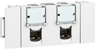 Legrand 076546 MOSAIC 2 moduły RJ45 kat. 6 FTP do zatrzaskowych kanałów kablow