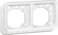 Legrand 070794 PLEXO Uchwyt podwójny poziomy antybakteryjny biały