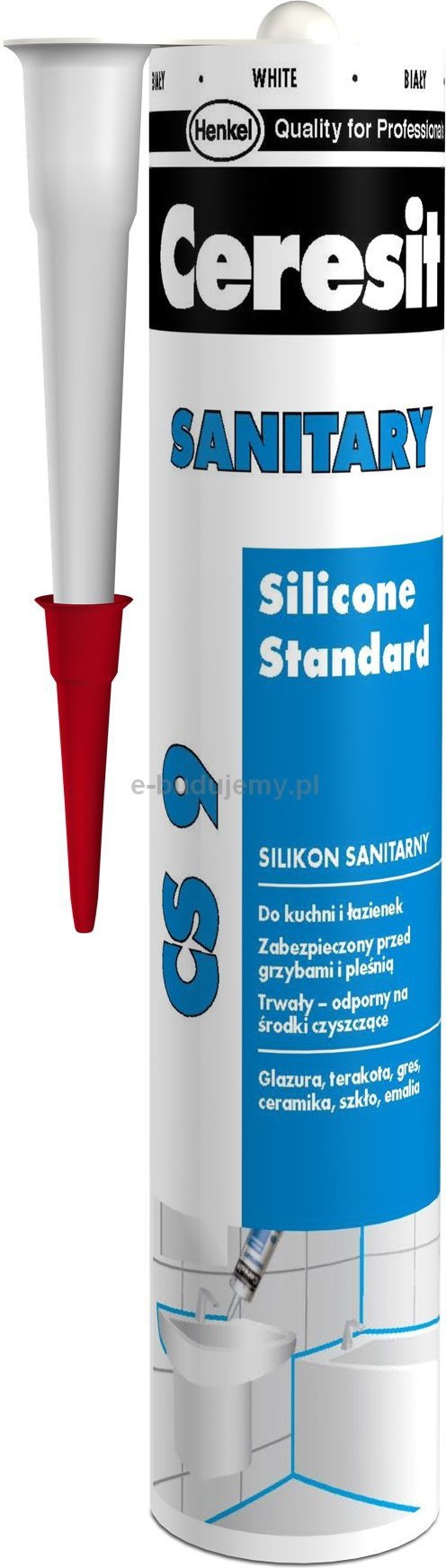 Ceresit CS 9 Silikon sanitarny 280ml - bezbarwny