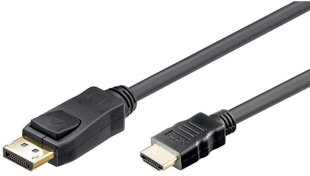 Goobay Kabel DisplayPort HDMI 51957 [1x Złącze męskie DisplayPort 1x Złącze męskie HDMI] 2 m czarny
