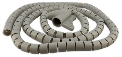 Schwaiger GmbH Schwaiger kabel spiralny wąż 28 MM, 1,5 m Szary 4004005358162