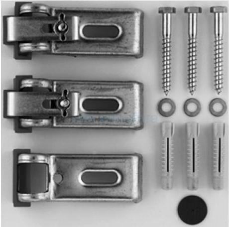 Duravit Seria 1930 Kotwy mocujące do wanien i brodzików, białe 790103000000000