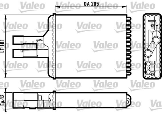 Valeo nagrzewnica 812117 812117