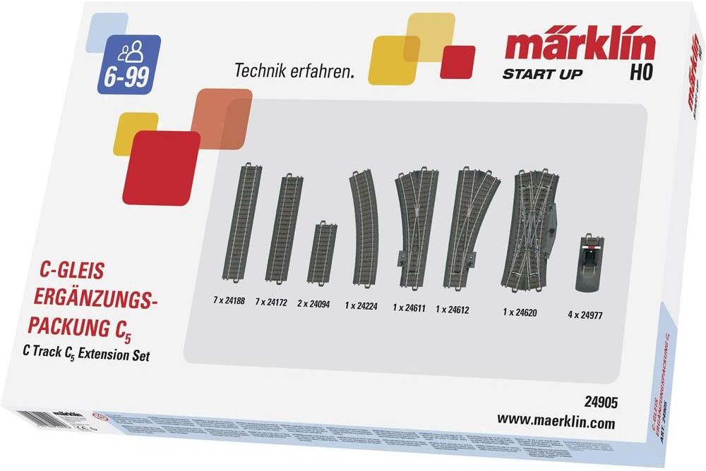 Maerklin Start up Rozszerzenie zestawu C5 Marklin 24905 skala H0