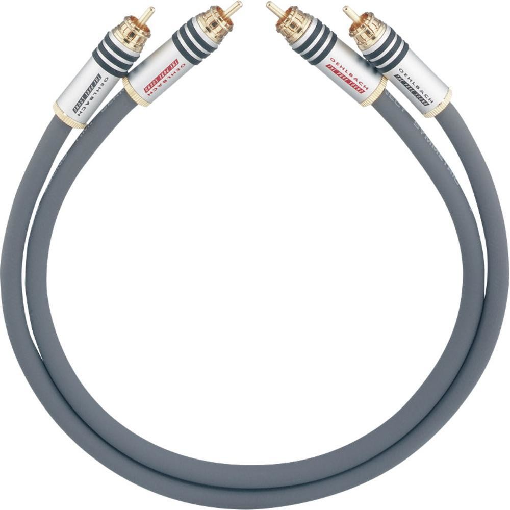 Oehlbach Kabel audio Cinch 2017 [2x Złącze męskie cinch 2x Złącze męskie cinch] 1 m antracytowy