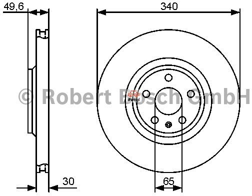 BOSCH Tarcza hamulcowa 0 986 479 464