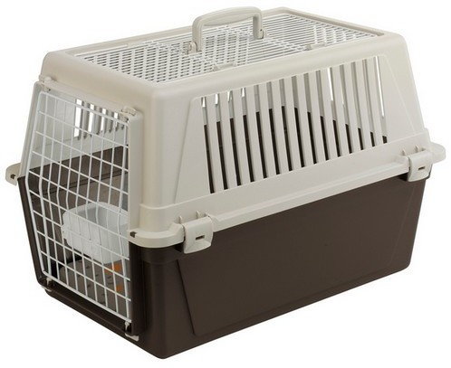 Ferplast Atlas 30 Open - Transporter z otwieranym sufitem beżowo-brązowy [730170