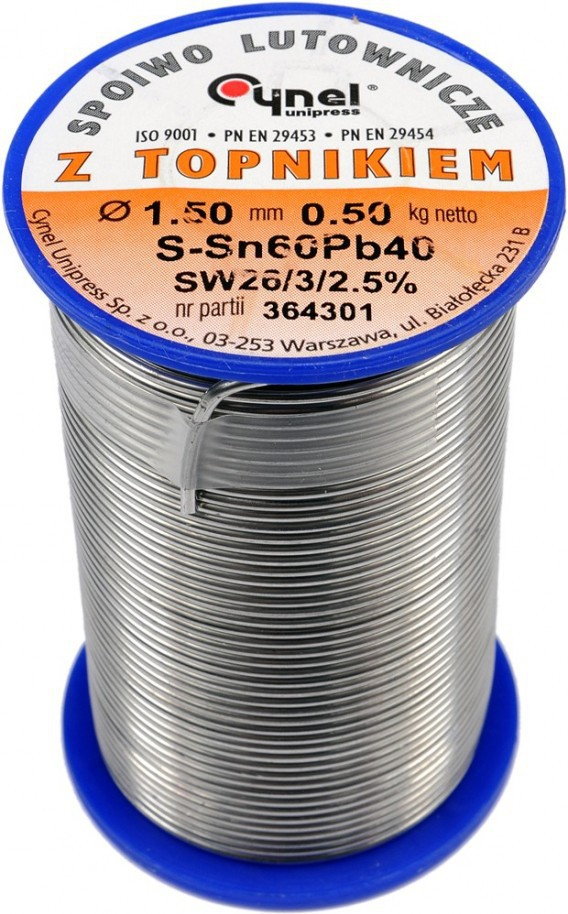 Cynel Spoiwo lutownicze sn60pb40 1,5/500 (76816)
