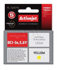 ActiveJet Ac-3E/6Yn (Zamiennik Canon Bci-3E/6Y) (EXPACJACA0086)