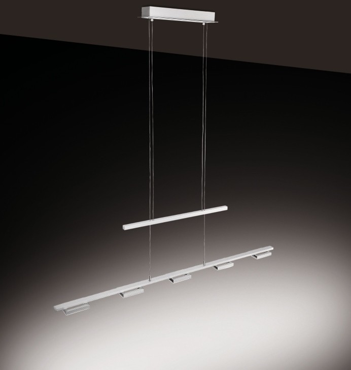 Paul Neuhaus Lampa wisząca Quadratic 5 stal