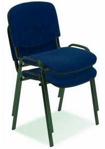 Nowy Styl GROUP Krzesło ISO black c-14 niebiesko czarne NS009-1