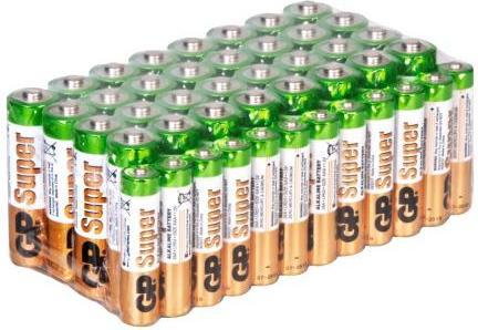 GP Batteries Alkaiczne Baterie AAA+ AA 1,5V - 32x AA 12x AAA 030MEGAPACK