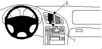 Brodit 852259 ProClip for Mitsubishi/Dodge/Chrysler/Eagle Center mount 852259
