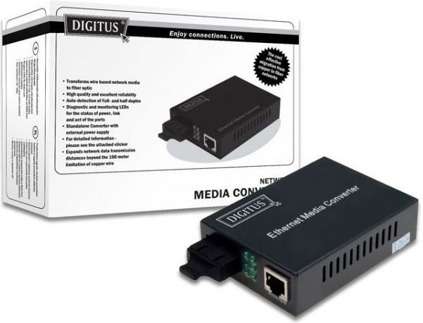 Digitus Media konwerter 100BaseTX do 100BaseFX (DN-82020)