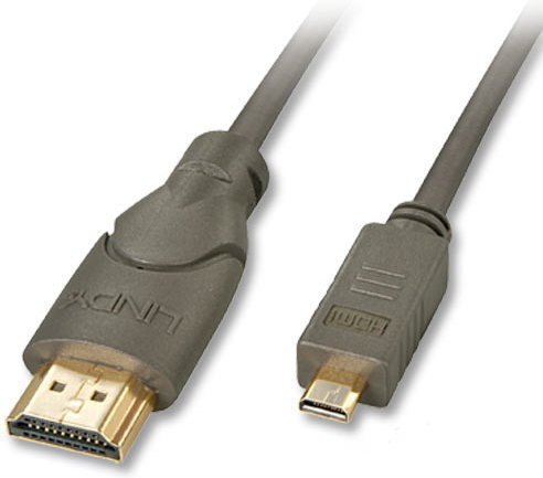 Lindy 41350 Kabel cyfrowy (typu D) micro HDMI - (typu A) HDMI -0.5 m