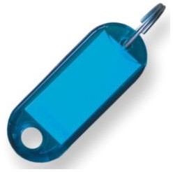 Plastikowa zawieszka do kluczy brelok informacyjny