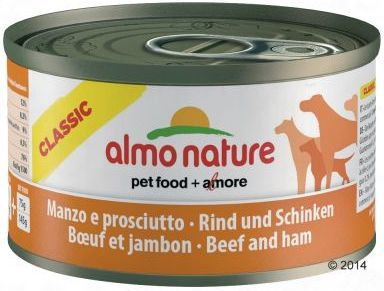 Almo Nature Classic, 6 x 95g - Cielęcina z szynką