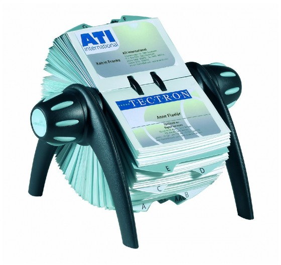 Durable Wizytownik obrotowy Visifix Flip na 400 wizytówek czarny 2417-01