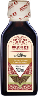 BioOil Olej Konopny Z Konopii Tłoczony Na Zimno Nierafinowany 100ml