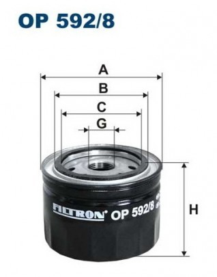 Filtron Filtr oleju OP 592/8