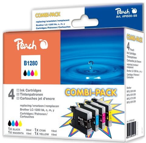 Peach Combi Pack duża wydajność kompatybilny z LC-1280 PI500-55