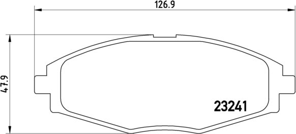 BREMBO Zestaw klocków hamulcowych, hamulce tarczowe P 15 006