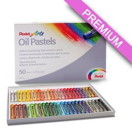 Pentel Pastele olejne 49 kolorów (2szt. białe) PN-0011