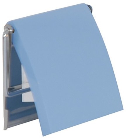 MSV 140399 uchwyt do papieru ze stali nierdzewnej drzwi/drewno MDF niebieska, 30 x 20 x 110 cm