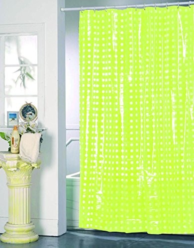 MSV 141048 pierścień do zasłony prysznicowej PVC + tworzywo sztuczne polipropylen Zielony 12 W zestawie: 180 x 200 x 0,1 cm (928/141048)