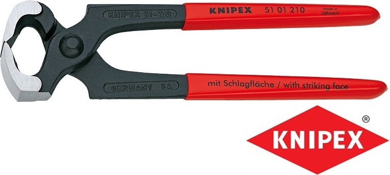 Knipex obcęgi do wyciągania i wbijania gwoździ, rękojeści PCW (51 01 210/ 210 SB