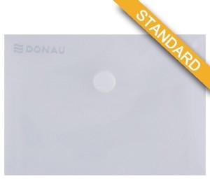 Donau PBS Teczka kopertowa zatrzask, PP, A7, 180mikr., transparentna DN819-20