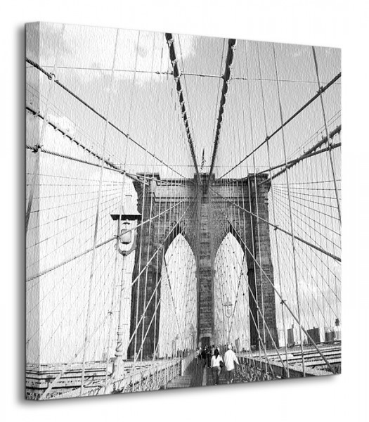 Nice wall Brooklyn Bridge, New York - Obraz na płótnie CKS0095