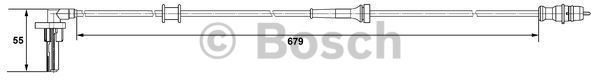 Bosch Czujnik, prędkosć obrotowa koła 0 265 007 533