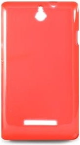 Ksix Szklisty czerwony futerał dla Sony Xperia E ( FLEX TPU) B3439FTP06