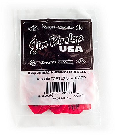 Dunlop DL P 0035 418 r.50 tortex Standard Players chorągiewek Czerwony LS9000