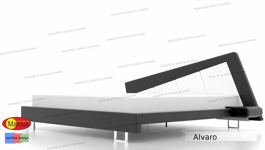 Marcus meble  łóżko do sypialni Alvaro - łóżka sypialniane
