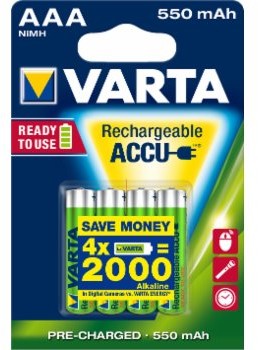 Zdjęcia - Bateria / akumulator Varta Akumulatorki  R2U AAA 550mAh 4szt 