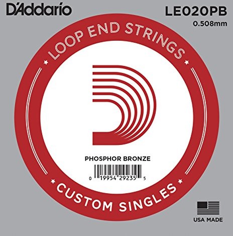 D'Addario Loop End fosforu z brązu Single Strings LE020PB