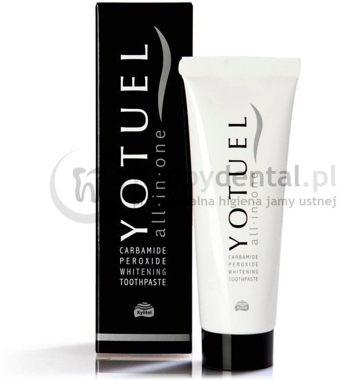 Biocosmetics YOTUEL all In one wintergreen (clasic) 75ml - jedyna pasta wybielająca zawierająca nadtlenek karbamidu