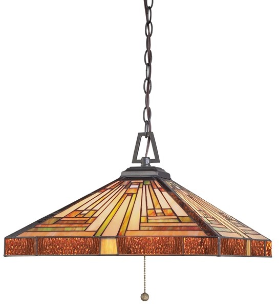 Elstead Lighting Lampa wisząca witrażowa TIFFANY STEPHEN QZ/STEPHEN/3P -