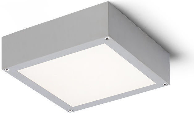 Redlux Oprawa sufitowa SCOTT srebrnoSzary 230V SMD LED 9.8W IP54 3000K R10552 -