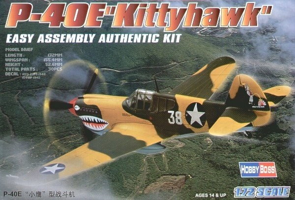 Hobby Boss 80250 P-40E Kittyhawk 1:72