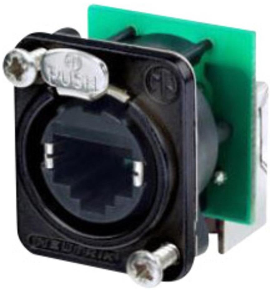 Neutrik NE8FDP-R-B Złącze żeńskie kątowe czarny Zawartość 1 szt