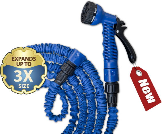 Zestaw ogrodowy TRICK HOSE 5m - 15m niebieski