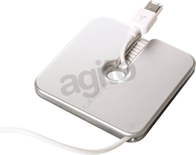 BlueLounge Cableyoyo uchwyt na kable srebrny (CCP-USB2-AMBM-10)